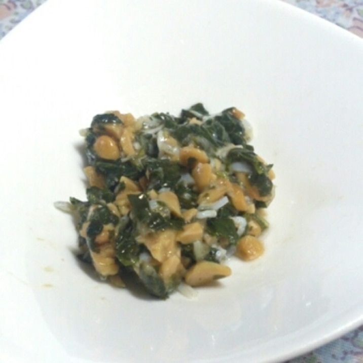 離乳食中期~☆しらす・納豆・青菜のあえ物